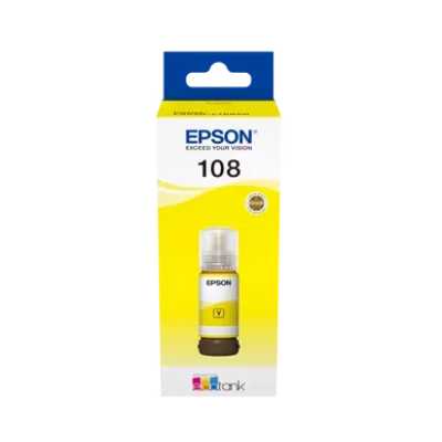 Epson EcoTank Yellow 108 – мастило (70мл)